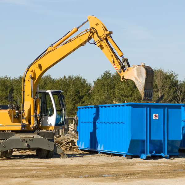 what happens if the residential dumpster is damaged or stolen during rental in Valley Head WV